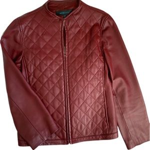 EUC - Siena Studio Quilted Leather Jacket